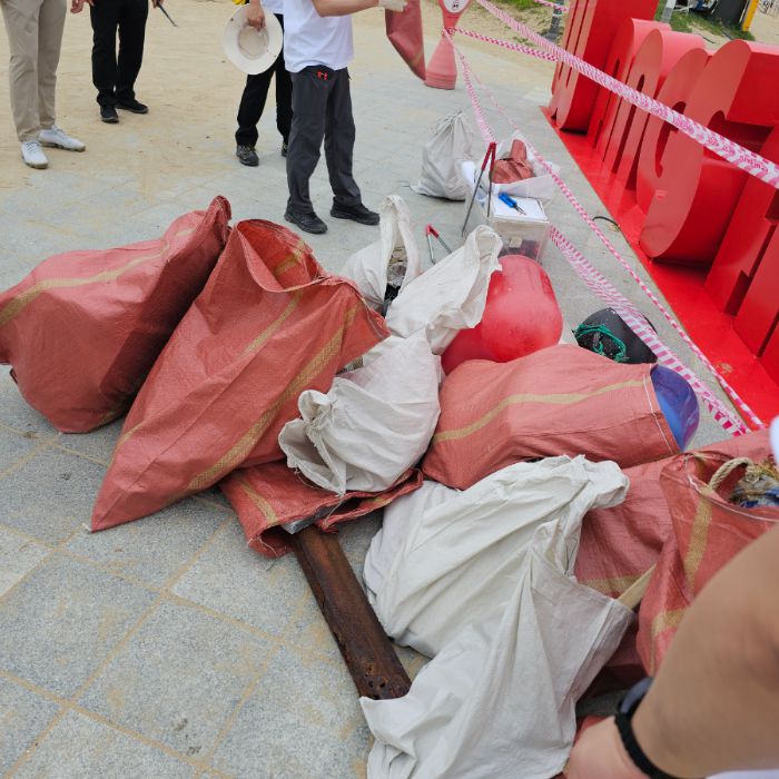 왕산해수욕장 정화 사진