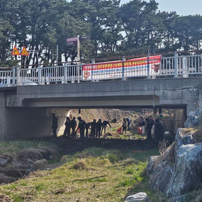 주전몽돌해변 정화 사진 3