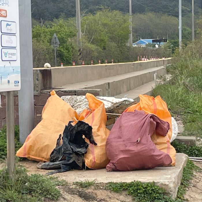 선녀바위해변 정화 사진
