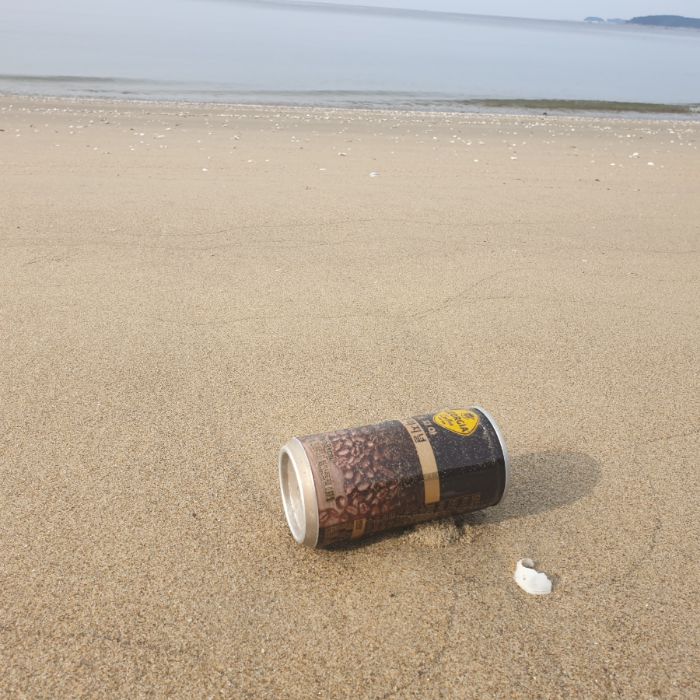장포리해변 정화 사진 2