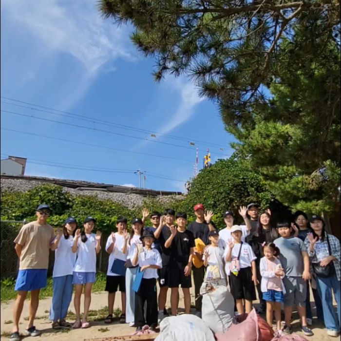 하평해변 정화 사진
