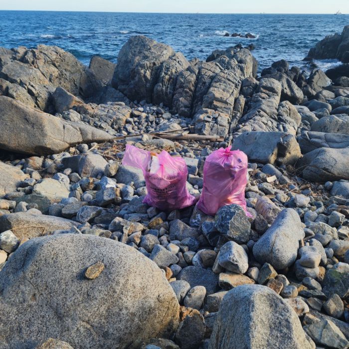 소바위해변 정화 사진