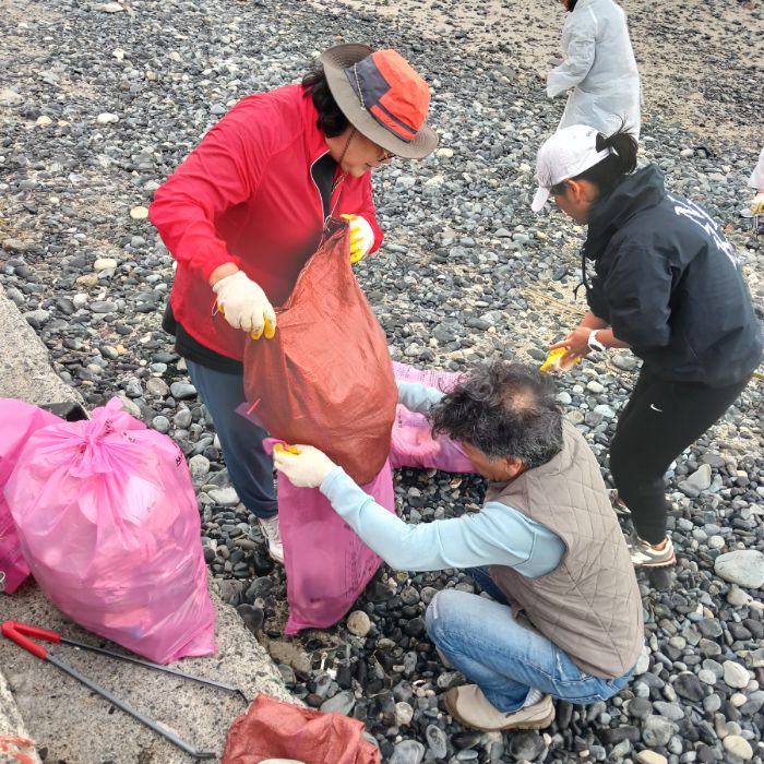 주전해변 정화 사진 5