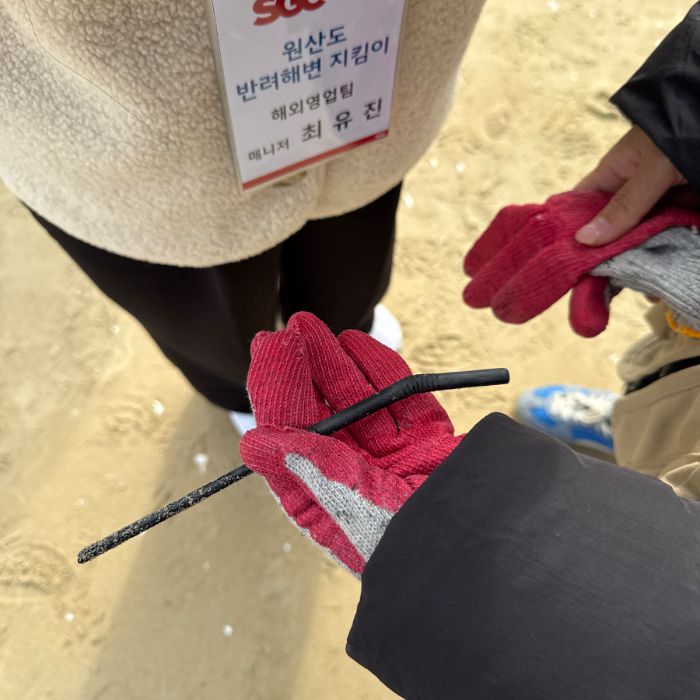 원산도 해수욕장 정화 사진